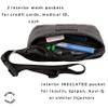 Allergy Apparel Epipen Carry Case,Insulated - Auvi Q Carrying Case - Holds 2(two) Epi pens for Allergy, Similar Injectors,for Kids - Adults, Holds Asthma Inhaler, Nasal Spray, Insulin, AuviQ, Black view 4