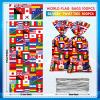 Pajean 100 Pcs International Flag Candy Party Bags World Country Flags Treat Bags Patriotic Cellophane Travel Goodie for Soccer Sports Beer Festival Events Celebration School Party Decorations view 2