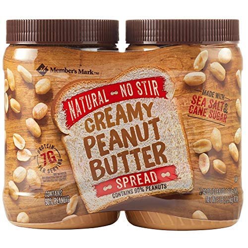 2 Set - Product Natural No Stir Creamy Peanut Butter Spread (40 oz, 2 ct.) - SCL