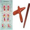 CCcollections Wood Therapy Massage Tools, Reflexology Wooden Stick Tool, Traditional Equipment for Relieving Muscle Pain Body Lymphatic Drainage Massager - (Set E) view 1