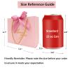 20 Pack Small Pink Thank You Gift Bags With Handles-5.5''x 2.5''x4.7'' Mini Gift Bags Bulk for Baby Shower, Birthday, Wedding, Back to School, Summer Party view 2