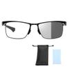 LKP Photochromic Progressive Bifocal Reading Glasses Lens, Anti Blue Light Men Sunglasses, Anti UV, Black, Classic, +2.0(1.00) view 1