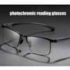 LKP Photochromic Progressive Bifocal Reading Glasses Lens, Anti Blue Light Men Sunglasses, Anti UV, Black, Classic, +2.0(1.00) view 2