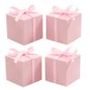 KUPOO 50PCS Favor Boxes,Candy Boxes 2.2x2.2x2.2 Inches Small Gift Boxes with Ribbons for Wedding Baby Shower Decorations Birthday Party Supplies (Pink) view 1