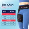 Dr. Arthritis Doctor Developed Strengthening Stabilizing Hip Brace for Men Women,Compression Wrap for Hip Pain,Hips Support Brace,Thigh Supports With Handbook, hamstring brace(LXL, Black) view 2