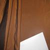 100% Pure Silk Taffeta Fabric Iridescent Mustard Brown x Black Colour 54" Wide Sold by The Yard TAF#96[3] view 3