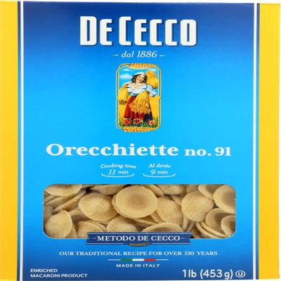 De Cecco Orecchiette 16 oz (Pack of 12)
