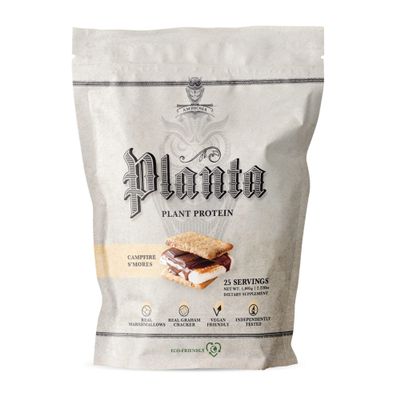 Ambrosia Planta - Plant-Based Protein Powder 20g | Dairy Free Vegan Protein Powder with BCAA Amino Acids | Keto-Friendly, No Added Sugar | 25 Servings | Campfire Smores