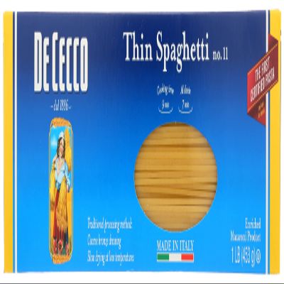De Cecco Pasta, Thin Spaghetti 16 oz (Pack of 20)