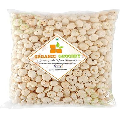 ROSEVILLA Organic Grocery Jumbo Handpicked Lotus Seeds / Fox Nuts Big Size Phool Makhana (Pop / Gorgon Nut Puffed Kernels ) (1kg)