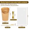 50 pcs each 12oz Disposable Charcuterie Cups with bamboo toothpicks and OPP Bags, Kraft Paper Food Containers for Chips, snacks, Popcorn, waffles, and Party Treats Food Cones view 2