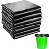 100pcs Black Disposable Clean Garbage Bags Not Leak Bulk Plastic Home Kitchen Office Saving Recycled Trash Bag Outdoor Travel Dinner Hotel Restaurant Room Commercial Use Car Backup Bathroom Toilet view 1