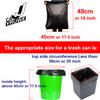 100pcs Black Disposable Clean Garbage Bags Not Leak Bulk Plastic Home Kitchen Office Saving Recycled Trash Bag Outdoor Travel Dinner Hotel Restaurant Room Commercial Use Car Backup Bathroom Toilet view 2