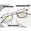 LKP Photochromic Women Reading Glasses Multifocal Readers Sunglasses Blue Light Blocking Anti Eyestrain Metal Square 1.0(+2.50) view 2