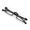 LKP 2 Pack Half Moon Reading Glasses Lightweight Fashion Eyeglasses Spring Hinges HD Computer Presbyopia Men Women - Red(Black,+1.00) view 1