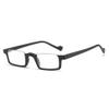 LKP 2 Pack Half Moon Reading Glasses Lightweight Fashion Eyeglasses Spring Hinges HD Computer Presbyopia Men Women - Red(Black,+1.00) view 3