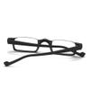 LKP 2 Pack Half Moon Reading Glasses Lightweight Fashion Eyeglasses Spring Hinges HD Computer Presbyopia Men Women - Red(Black,+1.00) view 4