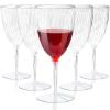 Potchen 32 Pieces 7.6 oz Clear Plastic Champagne Glasses Hard Disposable Plastic Champagne Flute Wine Mimosa Glasses Wedding for Drinking Toasting Home Daily Life view 1
