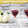 Potchen 32 Pieces 7.6 oz Clear Plastic Champagne Glasses Hard Disposable Plastic Champagne Flute Wine Mimosa Glasses Wedding for Drinking Toasting Home Daily Life view 2