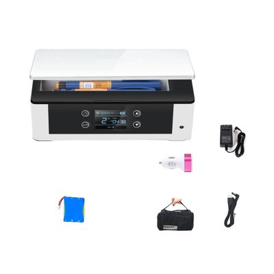 Niczu Mini Insulin Cooler Medicine Fridge for Car, Travel, Home - Portable Car Refrigeration Case, Small Travel Refrigerator Box for Medication,White