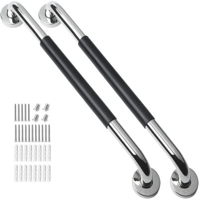 2 Pack Grab Bars for Bathroom, 32 Inch Anti Slip Bathroom Handicap Grab Bars for Showers, Safety Bath & Shower Grab Bar for Seniors, Shower Handles for Elderly, Tesuchan