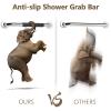 2 Pack Grab Bars for Bathroom, 32 Inch Anti Slip Bathroom Handicap Grab Bars for Showers, Safety Bath & Shower Grab Bar for Seniors, Shower Handles for Elderly, Tesuchan view 3