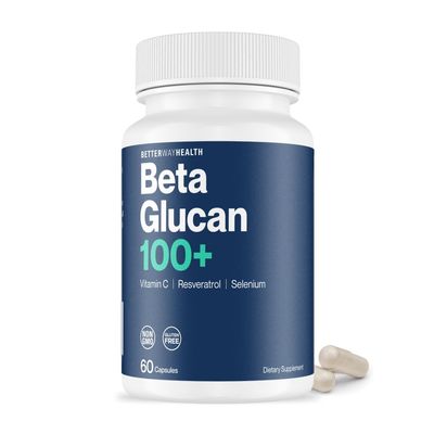 Better Way Health Advanced Immune Readiness  1,3/1,6 Beta Glucan with Vitamin C, Selenium & Resveratrol  Immune Support Supplement for NK Cells & Phagocytosis  60 Capsules