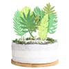 16Pcs Glitter Tropical Leaves Cake Toppers Tropical Wedding Cake Toppers Greenery Cake Topper Palm Leaf Cake Topper for Jungle Theme Birthday Party Decor Safari Baby Shower Decor view 1