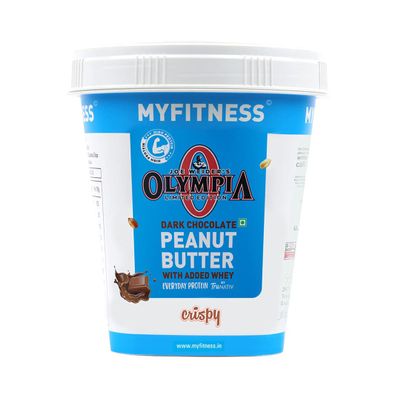 MYFITNESS Peanut Butter Dark Chocolate Olympia Non-GMO Gluten-free No Preservative All Natural Ingredient High Protein Made with American Recipe (17.9 Ounce)