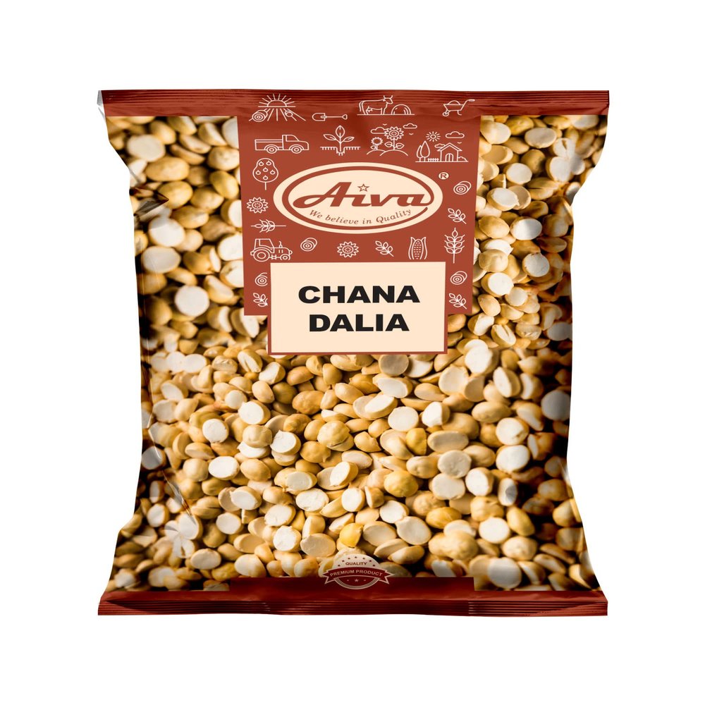 Aiva Chana Dalia Split (Roasted Split Chickpeas Daliya) - 14 OZ (400 GM)