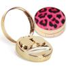 ofone Contact Lens Case, Leopard Pattern Contact Lenses Travel Cases with Remover Tool Tweezers Mirror Contacts Storage Box Kit for Women & Girls (Pink) view 1