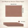 100 Sheets Brown Tissue Paper Artdly 14 x 20 Inches Brown Wrapping Paper Bulk for Weddings Birthday DIY Project Christmas view 3