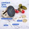 ofone Contact Lens Case, Shining Stars Contact Lenses Cases Travel Kit with Remover Tool Mirror Tweezers Portable Contact Lens Container for Women & Girl (Blue) view 3