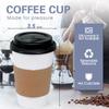 Ginkgo [100 Pack 16 oz Disposable Coffee Cups with Lids and Sleeves - To Go Coffee Cups for Hot Drinks, Chocolate, Cocoa and Coffee Bar view 3