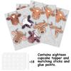18pcs Glitter Dessert Cupcake Topper Cow Country Western Bull Riding Bull Rider Competition Theme Decor Supplies Man Boy Girl Happy Birthday Party Decorations view 3