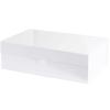 Purple Q Crafts White Hard Gift Box With Magnetic Closure Lid 14" x 9" x 4" Rectangle Favor Boxes With White Glossy Finish (1 Box) view 2