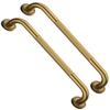 2 Pack 20 Inch Bronze Shower Grab Bar Gold, Munzong Antique Brass Bathroom Grab Bar w/Anti-Slip Knurled Grip, Safety Balance Bar Bath Hand Rail Support Handicap Injury Elderly Senior Assist Handle view 1