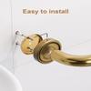 2 Pack 20 Inch Bronze Shower Grab Bar Gold, Munzong Antique Brass Bathroom Grab Bar w/Anti-Slip Knurled Grip, Safety Balance Bar Bath Hand Rail Support Handicap Injury Elderly Senior Assist Handle view 3