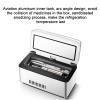 Niczu Insulin Cooler Travel Case Portable Medication Refrigerated Box 2-8 Thermostat Mini Medicine Fridge/Drug Reefer Support Multiple Modes of Power Supply,White view 4