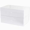 Purple Q Crafts White Hard Gift Box With Magnetic Closure Lid 14" x 9" x 4" Rectangle Favor Boxes With White Glossy Finish (2 Boxes) view 2