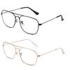 JM Aviator Blue Light Blocking Computer Glasses, Square Eye Protect Video Eyeglasses Anti Glare Men Women view 1