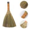 Veemoon 4 Pcs 12 Inch Whisk Broom, Handheld Cleaning Broom Straw Corn Whisk Brush Small with Handle Dust Brush Rustic for Dirt and Debris Household view 3