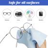 Treela 200 Pcs Microfiber Glasses Cleaning Cloth 6 x 7'' Eyeglasses Cleaner Wipes Lens Screen Cleaning Cloth for Glasses, Cameras Lens, Cell Phone, LCD TV Screens, Laptops, Tablets(Multi Color) view 3