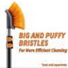 Hard Bristle Deck Scrub Brush Heavy Duty // Concrete Scrub Brush for Exterior House Cleaning // Screw On Floor Brush Scrubber Fits Standard Acme Threaded Extension Poles (Pole Sold Separately) view 2