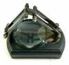 Vintage Style Desk Top Magnifier 4" Brass Magnifying Glass Wooden Stand Desk Lens Magnifying Glass Gift Item view 4