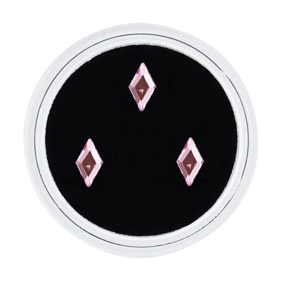 50pcs Tooth Crystal Diamond Ornament Denture Acrylic Decoration Material 8 Colors 3pcs/Box Tooth Gems Teeth Jewelry Gem Bur (Color : Pink Rhombus)