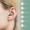 Silicone Ear Plugs for Noise Reduction - Reusable Soft Comfortable Earplugs for Sleeping,Noise Sensitivity & Flights -16 Ear Tips in XS/S/M/L, with 2 Travel Boxes - 33dB Noise Cancelling (Olive Green) view 4