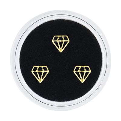 3pcs/Box Dental Teeth Crystal Diamond Ornament 18K Gilded Tooth Gem Various Shape for Ornament Oral Hygiene Tooth Decoration (Color : Model 30)
