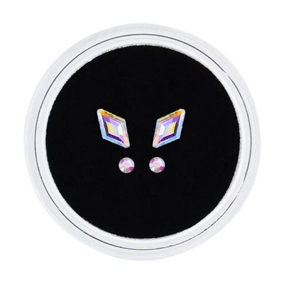 3pcs/Box Dental Teeth Crystal Diamond Ornament 18K Gilded Tooth Gem Various Shape for Ornament Oral Hygiene Tooth Decoration (Color : 4pcs Type 02)