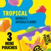 Gushers Tropical Fruit Flavored Snacks, Mini Pouches, 3 Ct, 1.32 oz view 3